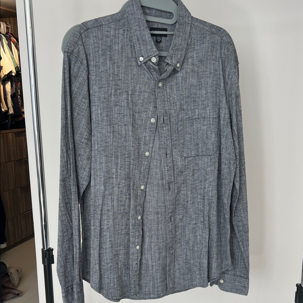 Club Monaco Charcoal Button-Down Shirt